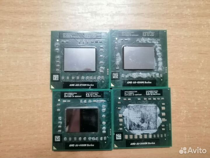 Процы для ноутбука i3, 5, A-10, 8,6