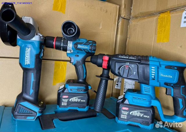 Набор Makita 3В1 Перфоратор+ушм+Шуруповерт