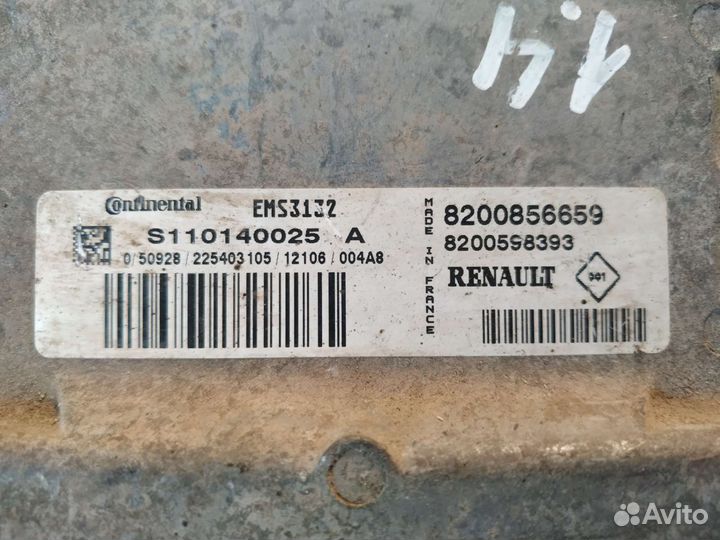 Эбу двигателя мозги Renault Logan 1