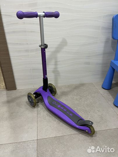 Самокат Globber Junior Foldable Lights фиолетовый