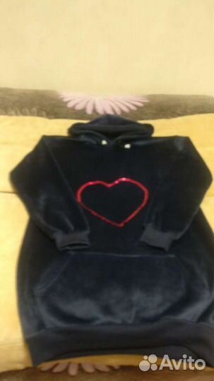 Женская плюшевая(под бархат) туника