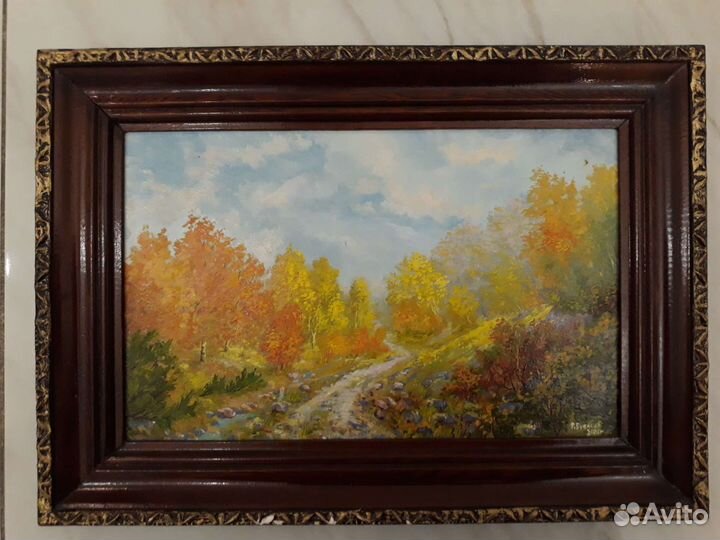 Картина маслом. Пейзаж. Камчатка