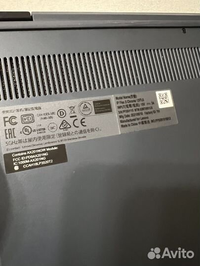 Сенсорный ноутбук Lenovo Flex intel 11gen ChromeOS