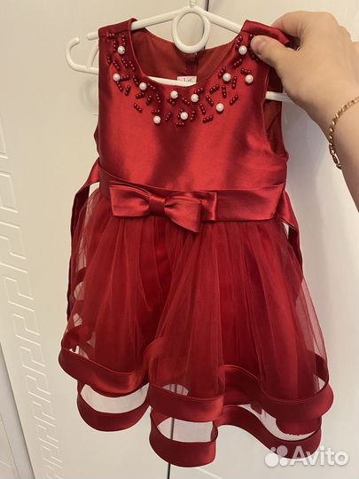 Платье на годик для девочки 80-86