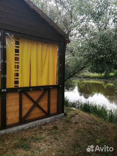Аренда беседки у пруда