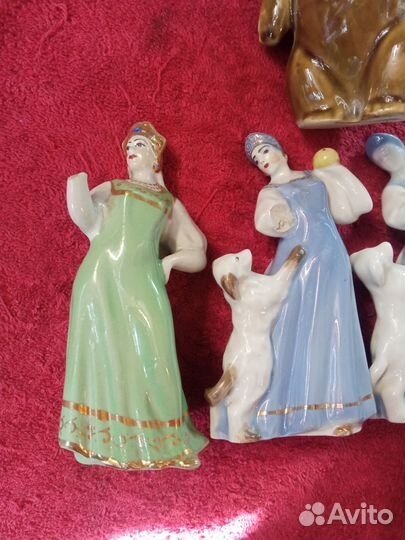 Статуэтки Песочное. Олимпийский миша. Царевна.Маче