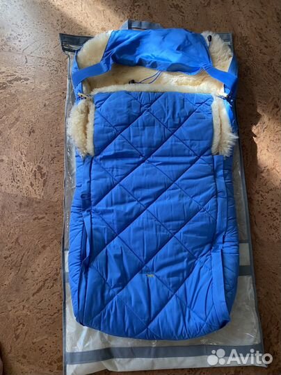 Зимний конверт в коляску на овчине