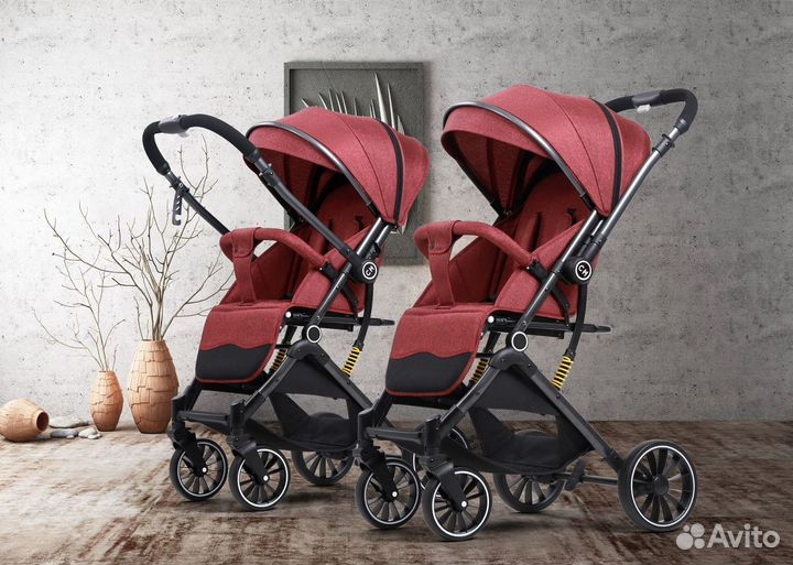 Прогулочная коляска Luxmom 525 перекидная ручка