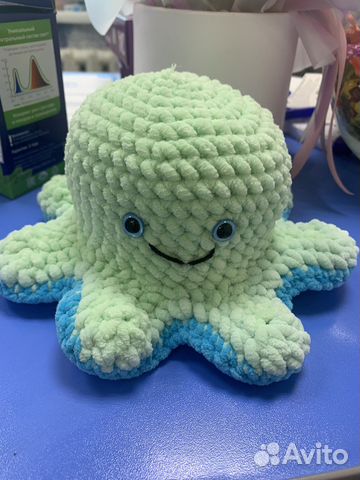 Мягкая игрушка осьминог перевертыш