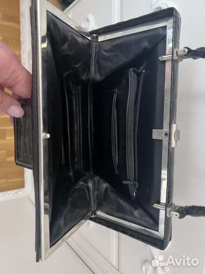 Винтажная сумка из крокодиловой кожи Франция 60-е