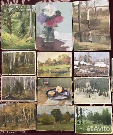 Картины масло 16 штук Волков А.В