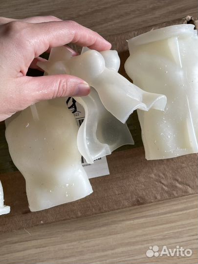 Соевый воск и силиконовые формы для свечей