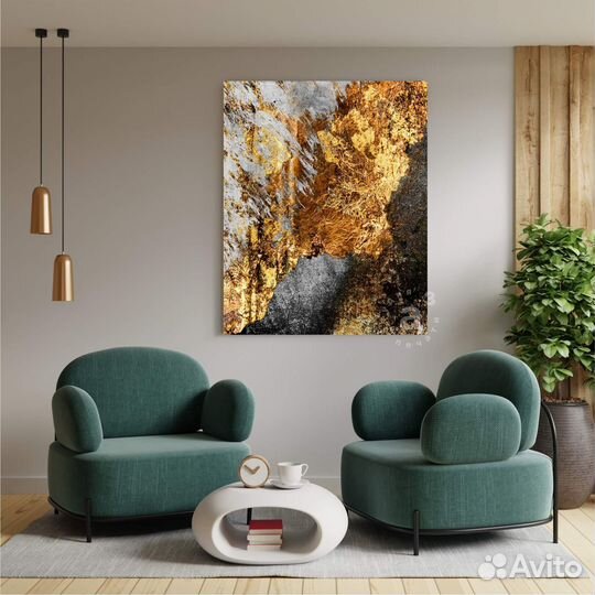 Картина на холсте с поталью