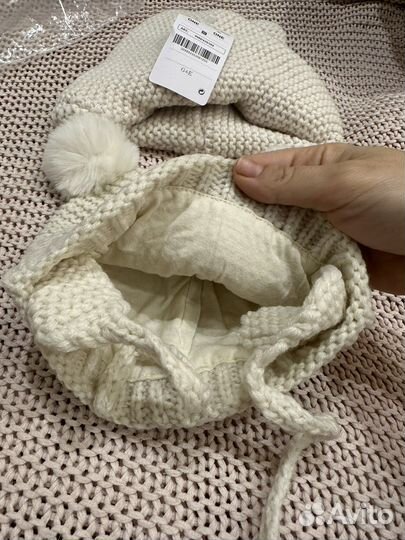 Комплект новый шапка и шарф (снуд)