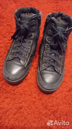 Ботинки кожа