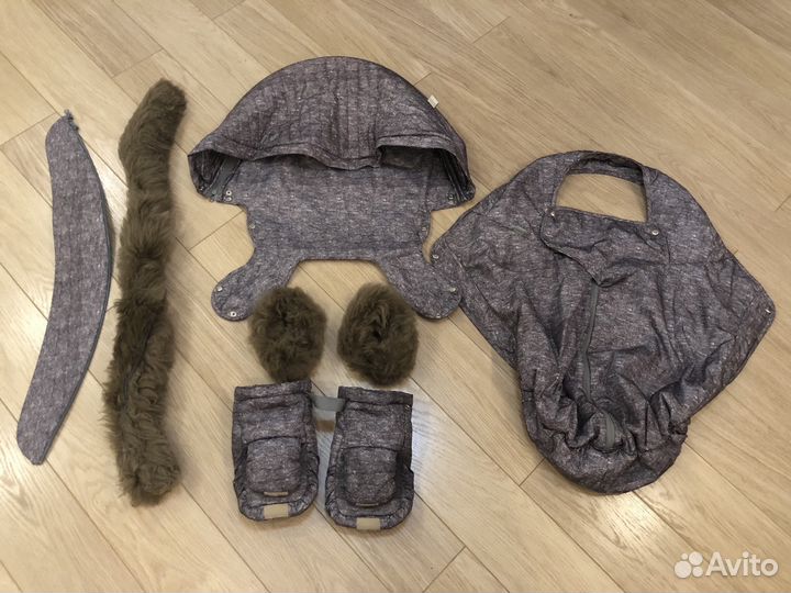 Аксы зимники Stokke Trailz и Crusi шкура футмуф