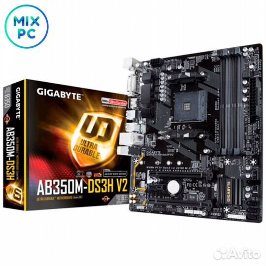Материнская плата AM4 Gigabyte GA-AB350M-DS3H V2 Б
