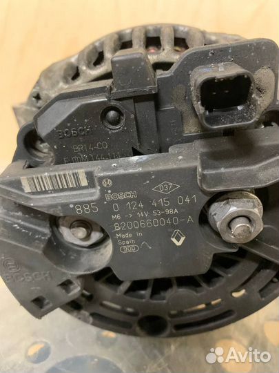 Генератор K4M Рено Логан Renault Megane