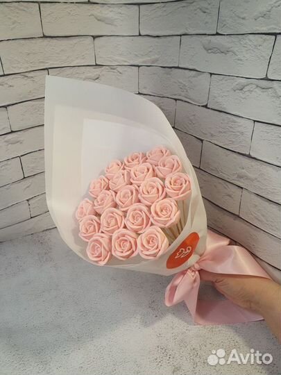 Букет розовые розы маме жене подруге