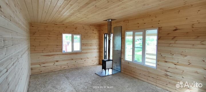 Внутренняя отделка парных, домов вагонкой