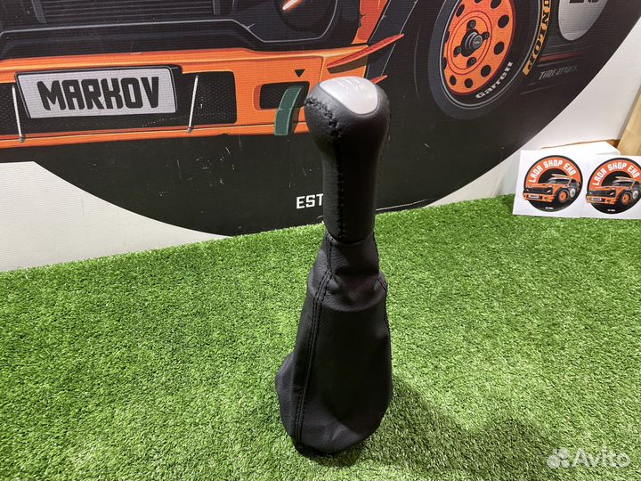 Ручка кпп с чехлом в стиле 