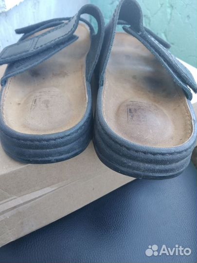 Мужские кожаные сабо(типа Birkenstock),Швейцария