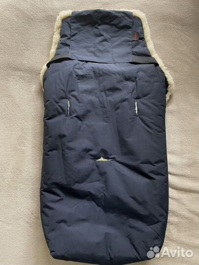 Меховой конверт в коляску овчина christ