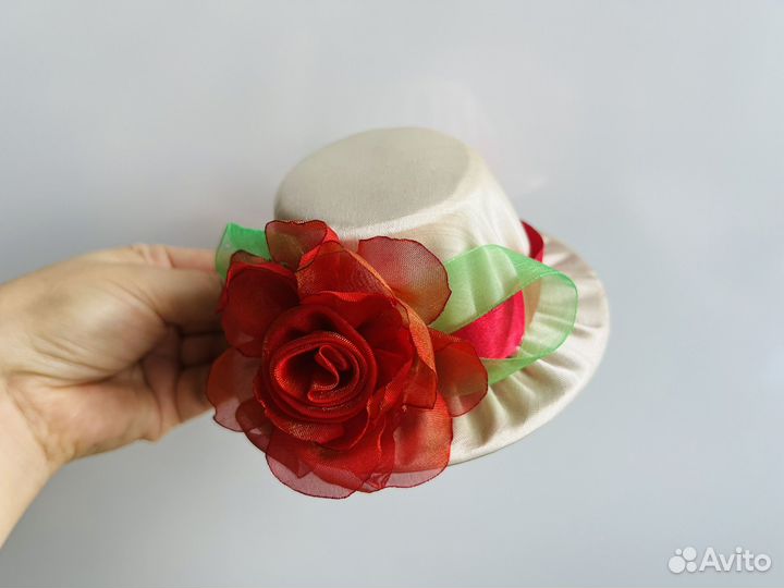 Шляпка заколка для волос. Игольница. Новое