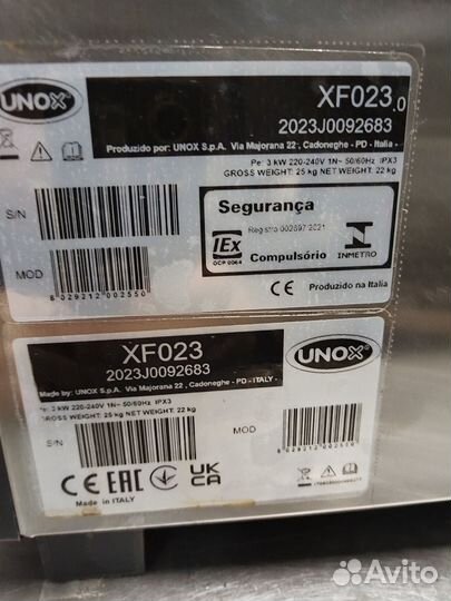 Печь unox 2023гв.Саладетта 2023гв.тестомес