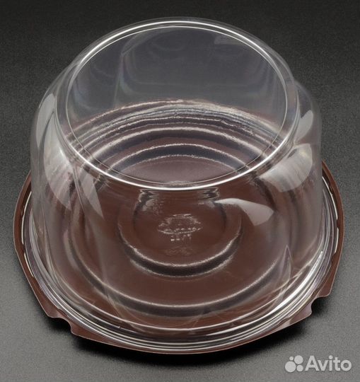 Пластиковая тортница с прозрачной крышкой