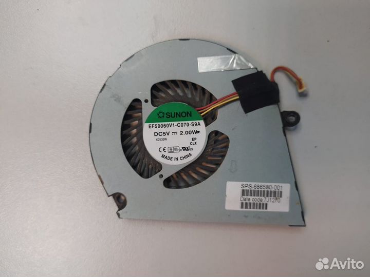 Вентилятор охлаждения кулер для HP Envy 829296-001