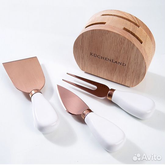 Набор для сыра, 4 пр, на подставке