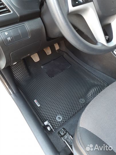 Авто коврики Eva 3D с бортиками эва Киа Рио 3