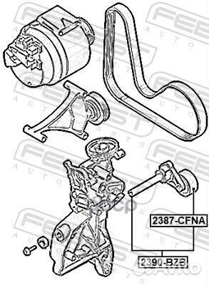 Натяжитель ремня 2390BZB Febest