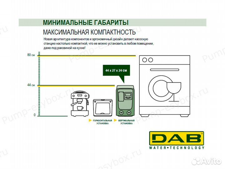 Насосная станция DAB E.sybox mini 3 (Италия)