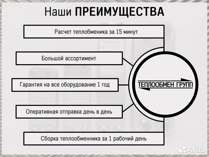 Теплообменник пластинчатый разборный на отопление