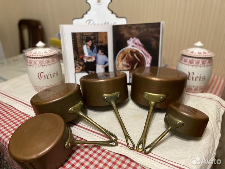 Медные ковши (сотейники) Франция