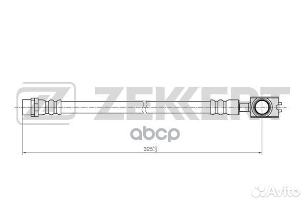 Шланг тормозной задний BS-9429 Zekkert