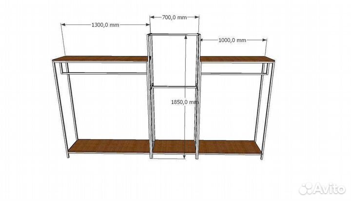 Торговое оборудование в стиле лофт