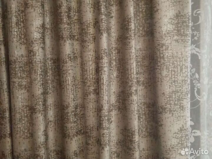 Портьера шторы для комнаты 2 шт комплект