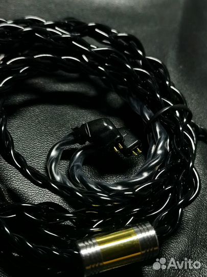 Кабель для iem наушников nicehck BlackCat (Медь+Ци