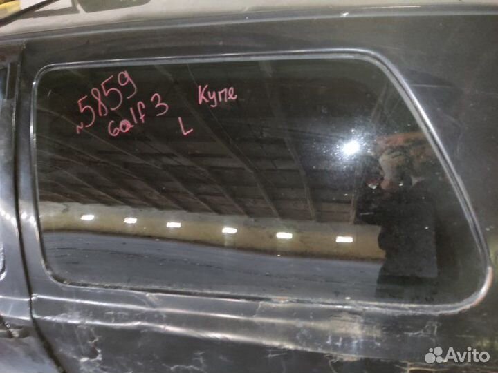 Стекло заднее левое Volkswagen Golf 3 купе 1.4
