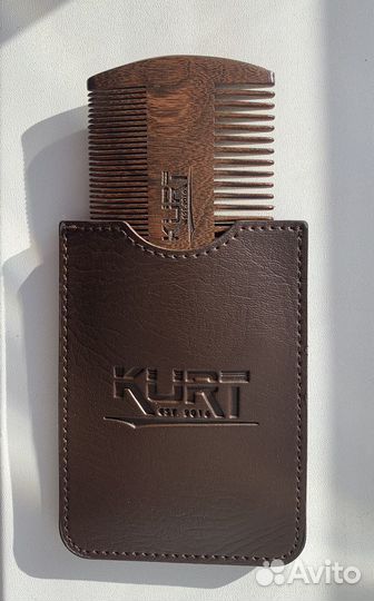 Двусторонний гребень Kurt для бороды и усов