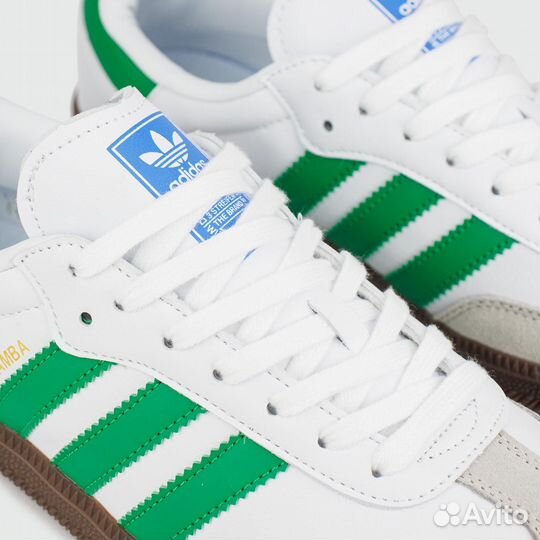 Кроссовки Adidas Samba OG White Green