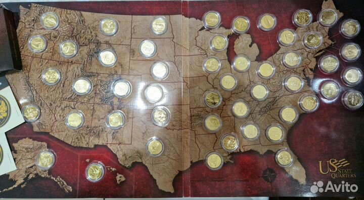 Коллекция монет штаты Америки