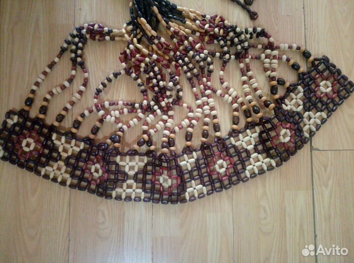 Штора деревянная на дверь