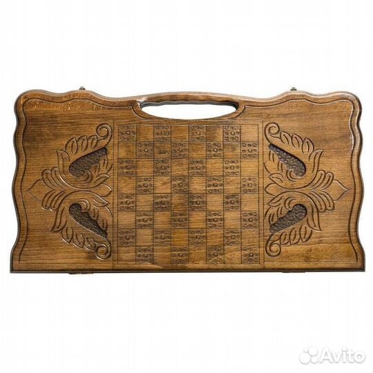 Нарды и шашки резные Московский Георгий Победоносец 61 х 64 см бук Армения 62711