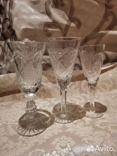 Рюмки хрустальные