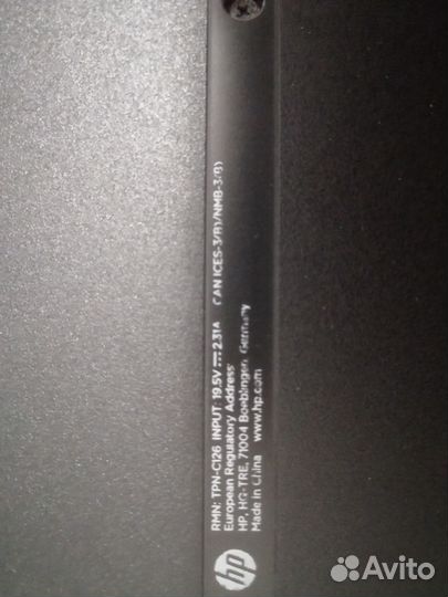 Ноутбук hp TRN - C126