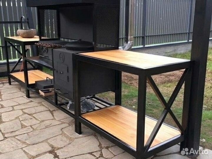 Мангал, мангал с крышей и казаном под ключ, тандыр